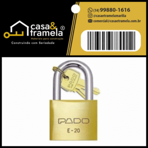 CADEADO 20mm -  PADO - 01 Unid