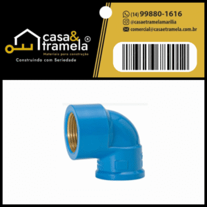 JOELHO AZUL L/R 25mm X 3/4 - AMANCO - 01 Unid