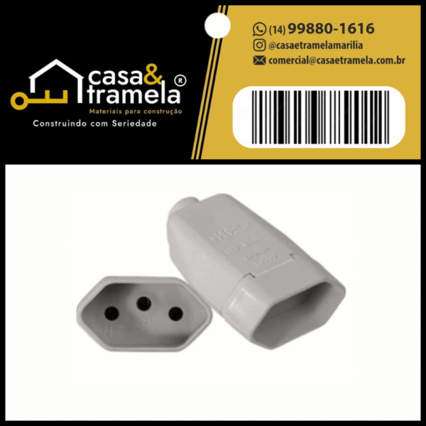 PINO FEMEA 2P+T 10A CZ. 2043 - 01 Unid