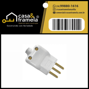 PLUG PINO PRENSA 10A 2P+T - 01 Unid