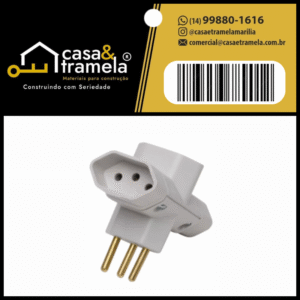 PINO TIPO "T" 3 SAIDAS - 10A - 01 Unid