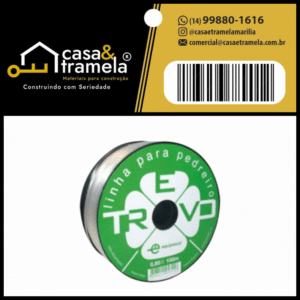 LINHA PEDR.NYLON 0,8MM100M BR - TREVO - 01 Unid