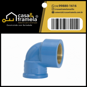 JOELHO AZUL L/R 25mm X 1/2 - AMANCO - 01 Unid