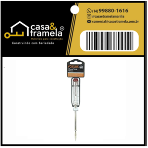 CHAVE TESTE FENDA - FOXLUX - 01 Unid