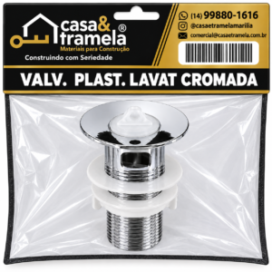 VALV. PLAST. LAVAT CROMADA - GRAP